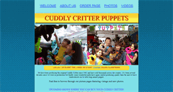 Desktop Screenshot of cuddlycritterpuppets.com